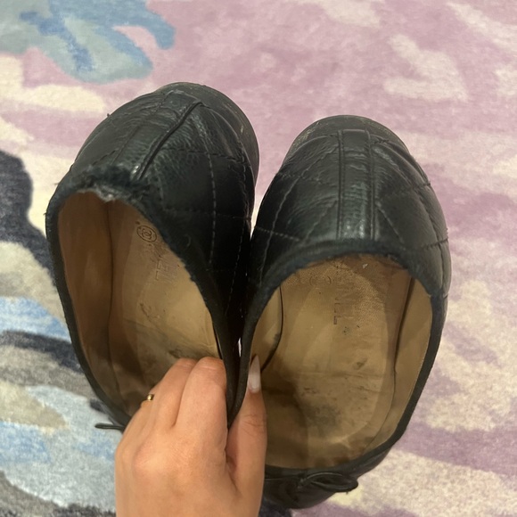 CHANEL black flats 39.5 - Picture 3 of 5